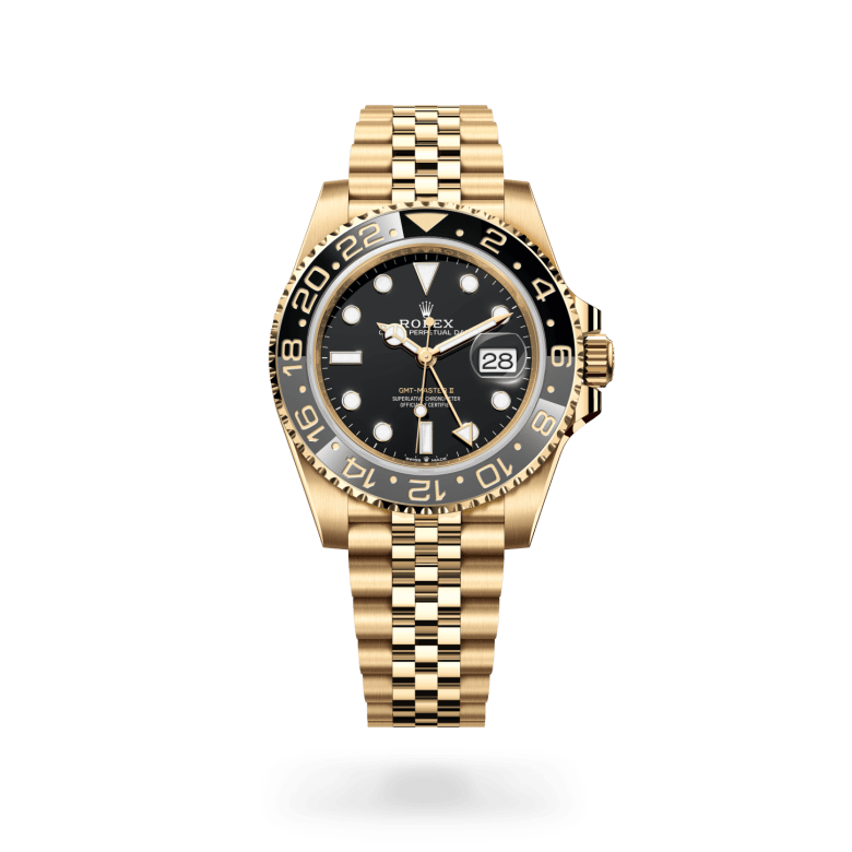 Rolex GMT-Master II 18 ct yellow gold, M126718GRNR-0001